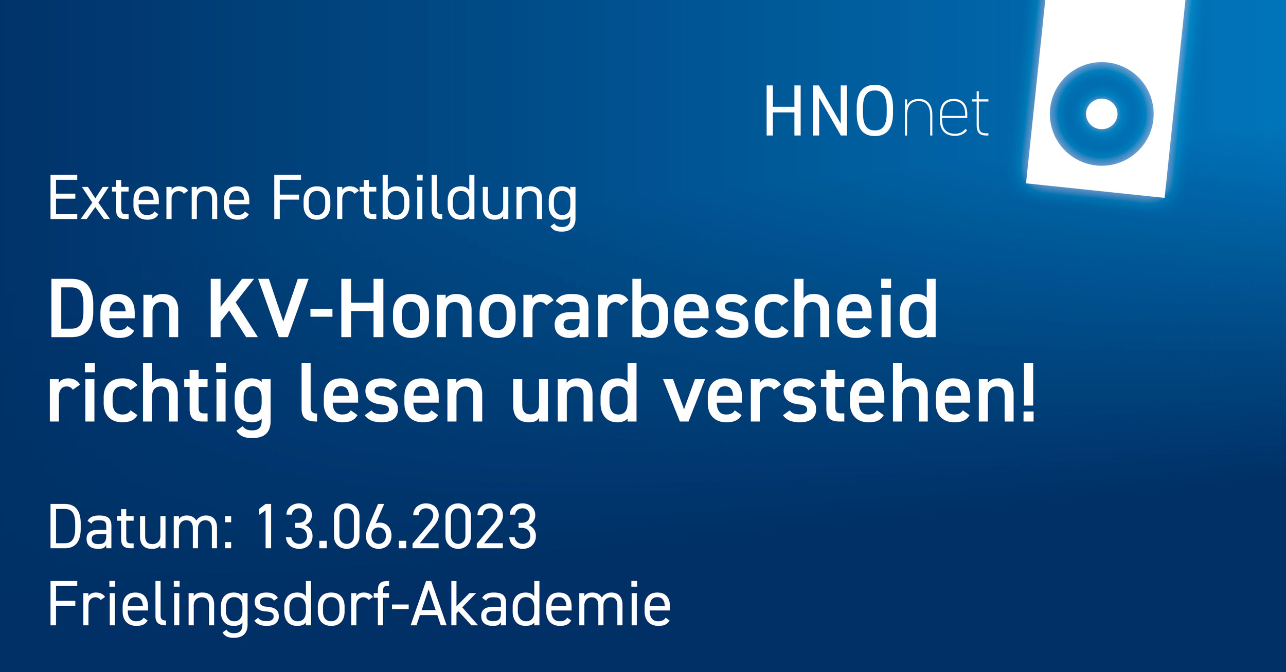 Extern KV Honorarbescheid verstehen